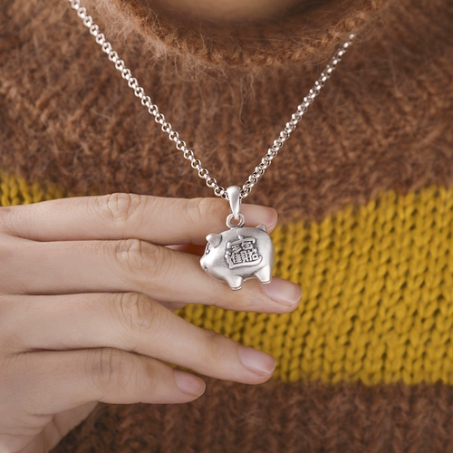 Серебряный браслет, ожерелье, подвеска, свитер, милый оберег на день рождения, серебро 925 пробы, на удачу