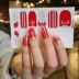 Hollow bạc hành tây nail sticker đơn giản hình học gió nail công cụ Hàn Quốc gió không thấm nước bền 3D nail sticker