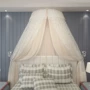 Công chúa Hàn Quốc giường đôi crepe 幔 đẹp muỗi net Châu Âu lãng mạn giường 幔 vương miện khung trang trí giường rèm màn che giường tầng
