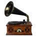 Máy hát cổ điển Bluetooth đồ trang trí âm thanh cổ máy ghi âm vinyl cổ điển máy ghi âm LP phòng khách máy tính để bàn châu Âu và Mỹ Vật liệu thiết bị / Bài hát