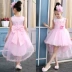 Cô gái mới ăn mặc váy Hàn Quốc phiên bản của chương trình đám cưới ăn mặc máy chủ dấu váy Váy ngày của trẻ em váy hiệu suất 12