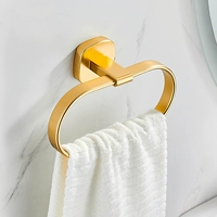 Золотое полотенце стойка для ванной комнаты полотенце кольцо ретро -туалетное туалет круглый