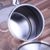 Authentic 304 ấm đun nước bằng thép không gỉ đáy phẳng kungfu ấm trà nhỏ bộ ấm trà đặt bếp cảm ứng đặc biệt dày 1,5L - Trà sứ Trà sứ