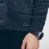 GBOY mùa đông Nhật Bản đơn giản mỏng màu rắn đan cardigan nam vòng cổ rửa dài tay áo sơ mi giản dị áo khoác Cardigan