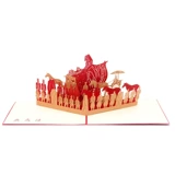 Китайская памятная трехмерная открытка, карточки, 3D, делается под заказ, креативный подарок