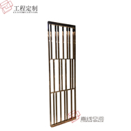 Đơn giản hiện đại bright rose gold thép không gỉ màn hình hoa cửa sổ lưới màn hình khách sạn kỹ thuật phân vùng new 6959
