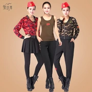 Love Wei Dance 2018 Thủy thủ khiêu vũ Nữ trưởng thành Trang phục khiêu vũ Bộ mới Trang phục khiêu vũ vuông 171303 - Quần áo tập thể hình