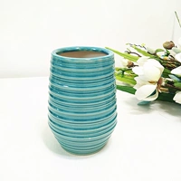 Треснувшая синяя глазурь-чаша бутылочно-синяя