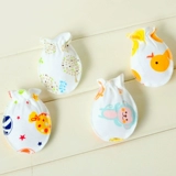 Детская хваталка, хлопковые тонкие дышащие перчатки для новорожденных