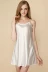 Phiên bản Hàn Quốc của mùa hè lụa trắng nữ dây đeo váy ngủ lụa băng mùa hè lụa gợi cảm màu đen giả đồ ngủ - Đêm đầm
