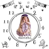 Ребенок берет фон новорожденного ребенка в полной луне одеяло с фотографией 100 дней.