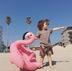 Sahuan! Được ủy quyền chính hãng [Úc SUNNY LIFE] vòng bơi flamingo cho trẻ em mới - Cao su nổi phao hồng hạc Cao su nổi