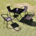 Ghế ngoài trời giải trí ghế mây bàn cà phê phòng cà phê phòng khách đồ gỗ ngoài trời kết hợp bàn mây và ghế ba hoặc năm bộ ban công - Bàn ghế ngoài trời / sân