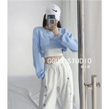 Tide, демисезонная танцующая толстовка, спортивный короткий лонгслив, свободный крой, коллекция 2023