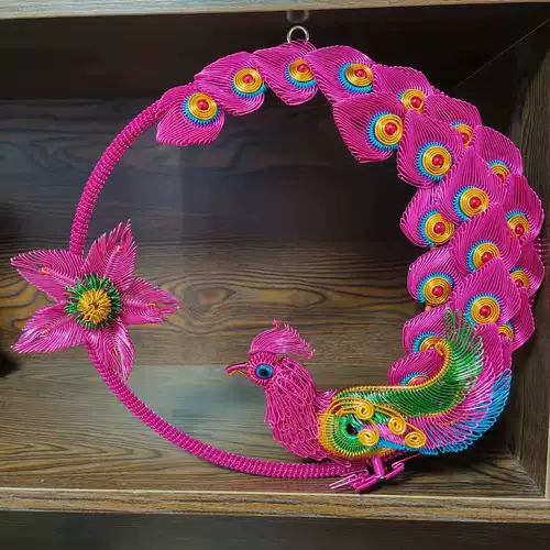 Плетеный Феникс ручной работы, плетеное украшение, популярно в интернете