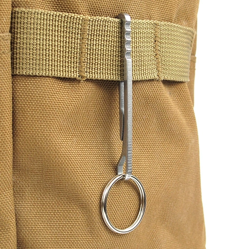 Брелок из нержавеющей стали для ключей, кошелек, рюкзак, снаряжение