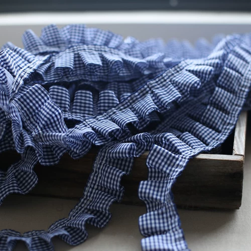 4см Chaoyang Plaid Webming Folds Декоративная кружевная юбка
