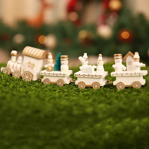 Рождественское деревянное украшение, отельный поезд, настольная деревянная касса для офиса