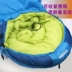 Túi ngủ chính hãng dành cho người lớn ngoài trời mùa thu và mùa đông cắm trại di động dày đôi có thể được nối trong nhà ấm áp nghỉ trưa túi ngủ - Túi ngủ