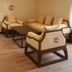 Sofa hiện đại Trung Quốc mới, bàn cà phê đơn giản, kết hợp bốn mảnh, phòng khách, nội thất gỗ chắc chắn, bộ tùy chỉnh giường ngủ thông minh hiện đại Bộ đồ nội thất