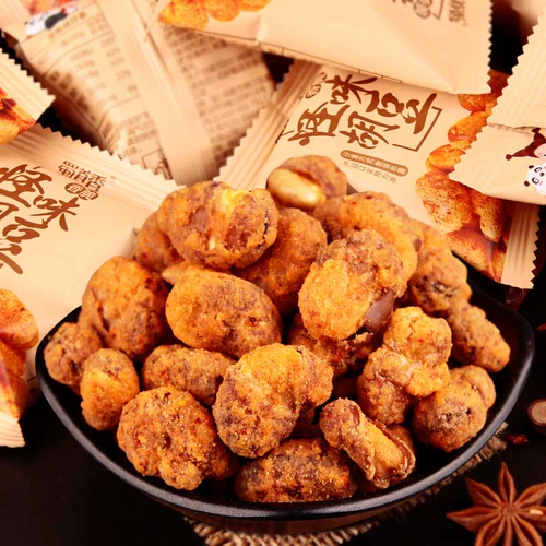 Shu Daoxiang-Spicy закуски странно еда Hu Doudou 198g Чунцинг Специализированная пряная широкая массовая массовая мастерская фасоль