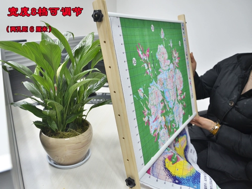 Новая деревянная рама вышивки Регулируемая вышивка с поперечным стеклом.