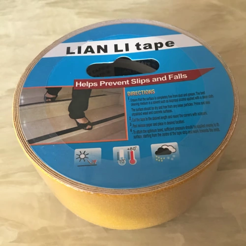 Lian Li лента лента Yellow Non -Slip Bandwidth 5cmpvc Пол -по -половину шаги против stip Sticker