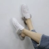 Phụ nữ bán dép 2018 mùa thu mới hoang dã phiên bản Hàn Quốc của giày Baotou lông phẳng bên ngoài mang dép lười xã hội - Dép