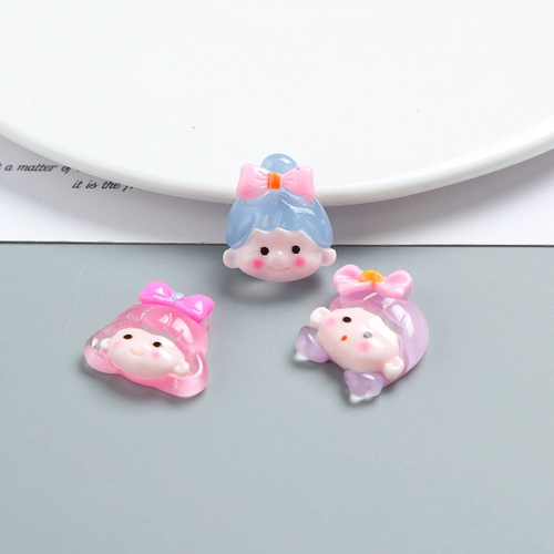 Мультяшный кремовый чехол для телефона с бантиком, набор материалов ручной работы, барсетка, аксессуар для волос с аксессуарами, «сделай сам»