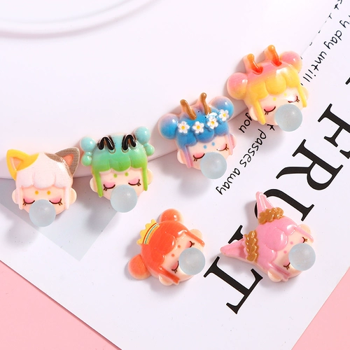 Мультяшный кремовый чехол для телефона, набор материалов ручной работы, барсетка, аксессуар для волос, «сделай сам»