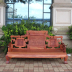 Sofa Mahogany sofa hoa phong cảnh Miến Điện sáu mảnh gỗ hồng mộc sofa gỗ phong cách Trung Quốc đồ nội thất phòng khách sofa - Bộ đồ nội thất ban ghe dep Bộ đồ nội thất