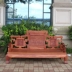 Sofa Mahogany sofa hoa phong cảnh Miến Điện sáu mảnh gỗ hồng mộc sofa gỗ phong cách Trung Quốc đồ nội thất phòng khách sofa - Bộ đồ nội thất