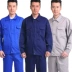 Quần áo làm việc mỏng mùa hè dài và ngắn tay phù hợp với nam quần áo kỹ thuật sửa chữa ô tô quần áo làm việc bảo hiểm lao động quần áo nhà máy quần áo làm việc quy trình đầy đủ 