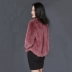 2018 đặc biệt cung cấp mới 獭 lông thỏ lông lông đoạn ngắn 7 điểm tay áo Hàn Quốc phiên bản của lỏng kích thước lớn sản phẩm mới nữ chống Faux Fur