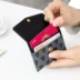 Hàn Quốc Iconic khóa nhỏ đồng xu tươi ví dễ thương đặt thẻ phụ nữ chủ thẻ mini gói thẻ siêu mỏng
