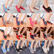Cũ Bắc Kinh giày vải giày của phụ nữ lưới giày lái xe giày vải giày thoáng khí không trượt rỗng giày duy nhất giày thường giày phụ nữ mang thai giày