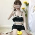 Mùa hè Mới của Phụ Nữ Nhật Bản Ngọt Ngào Cao Đẳng Gió Ngắn Thời Trang Casual Swimwear Chia Swimsuit Swimwear Set đồ bơi nữ 2 mảnh Bộ đồ bơi hai mảnh