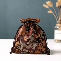 Мешочек ручной работы, тканевый мешок, высококлассная сумка для хранения, ювелирное украшение из грецкого ореха, с вышивкой