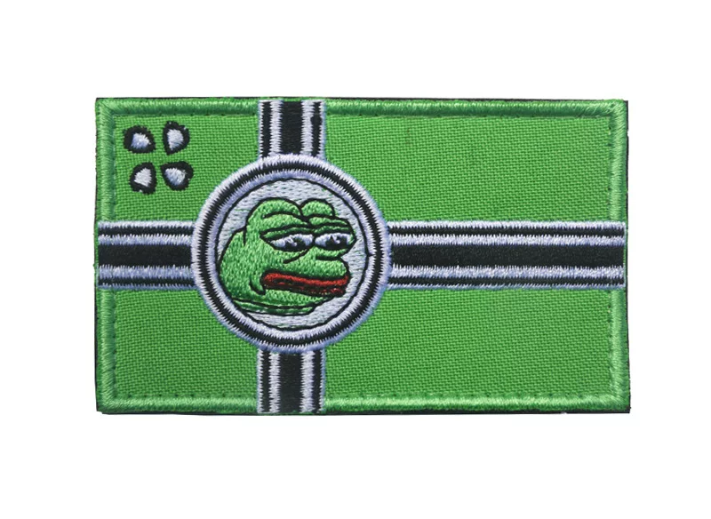 Exclusive Amazon goods KEK FLAG Haha Xiao Xiaoxiao Banner Shoulder Chapters Embroidered Mashful Breast Chapters Magic Patch