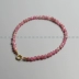 Ciel ban đầu làm bằng tay màu hồng tự nhiên tourmaline 3 mm rất tốt mặt vòng tay nữ vòng chân vòng cổ vòng cổ đào - Vòng chân
