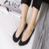 Băng lụa đầy vô hình vớ thuyền của phụ nữ cotton siêu nông miệng silicon chống trượt vớ mùa hè mỏng giày đơn vớ thấp hàng đầu - Vớ