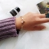 Nhật Bản Hàn Quốc Vòng đeo tay đơn giản Thời trang Kim loại hoang dã Kết cấu Cô gái Vòng tay gió Sinh viên hàng ngày Sáng tạo Trang sức Trái cây - Vòng đeo tay Cuff