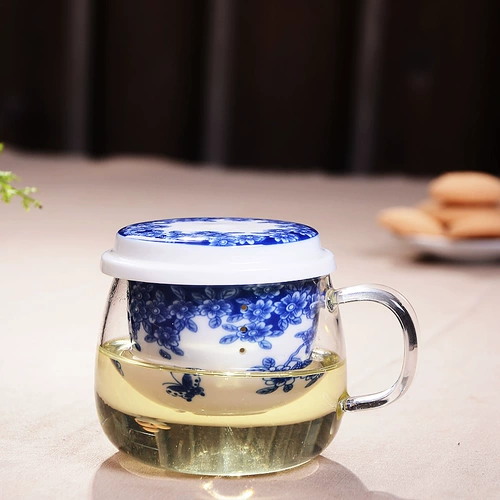Стеклянный керамический фильтр, чайная чашка, ароматизированный чай, увеличенная толщина