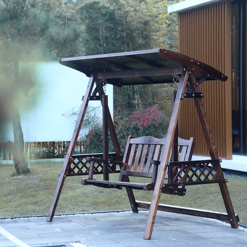 Деревянные дорожные качели из натурального дерева, качалка, колыбель, подвесная корзина