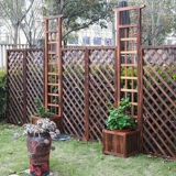 Антикоррозивный деревянный забор, цветочная стойка сад деревянный забор, балкон забор, карбонизированная сетка с твердым деревом сетки