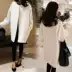 2018 mùa thu mới của Hàn Quốc phiên bản của phụ nữ lỏng lẻo của dày áo len nữ Slim kích thước lớn dài áo len Áo khoác dài