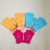 Защитное снаряжение, детские удерживающие тепло многоцветные перчатки для взрослых, фигурное катание