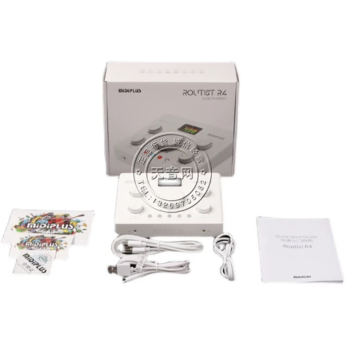 迷笛midiplus R4 Внешняя звуковая карта сеть красная якорь живой пение k песня книга звука