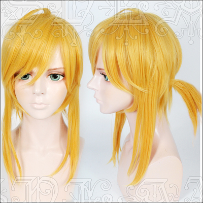 taobao agent [Rabbit Dimension] Cerida Legend LINK Link COS wig Golden shape small ponytail model