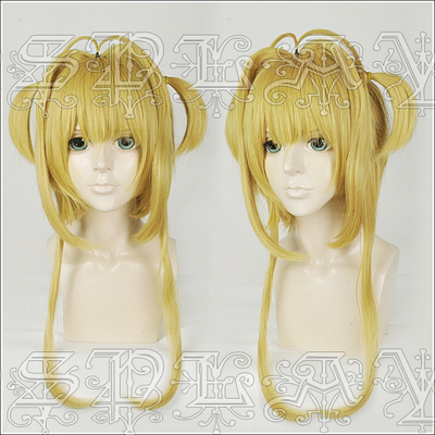 taobao agent [Rabbit Dimension] Magic Card Girl Sakura Mu Shi Sakura COS wig illustration version golden color